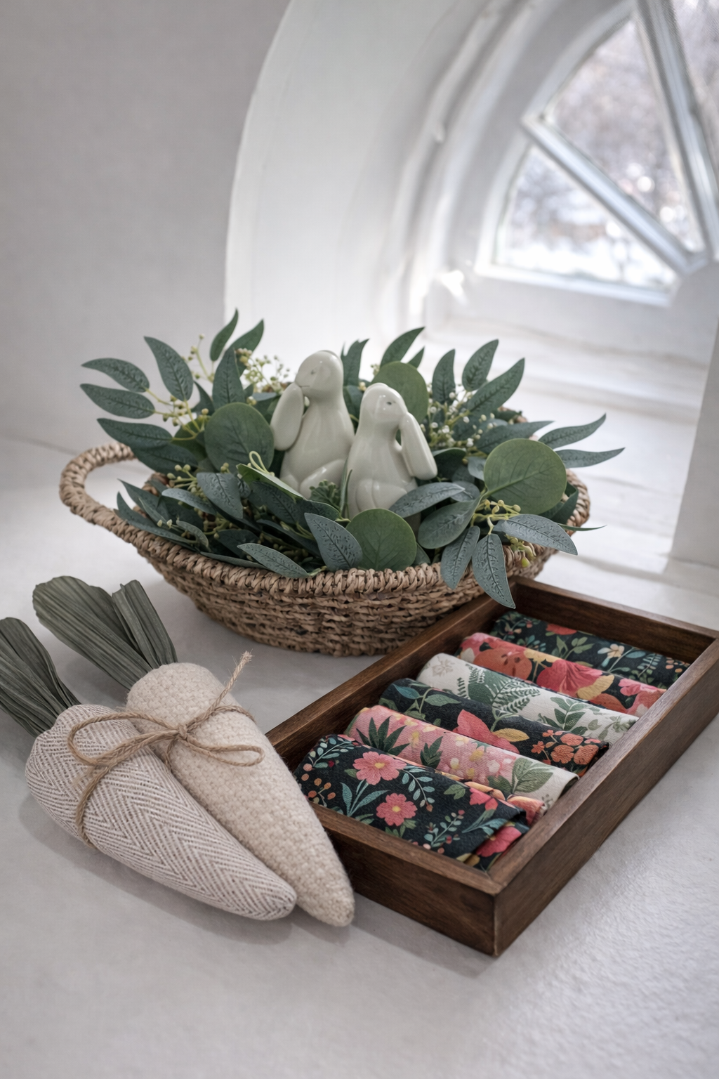 Build Your Box with the Scalloped Woven Basket