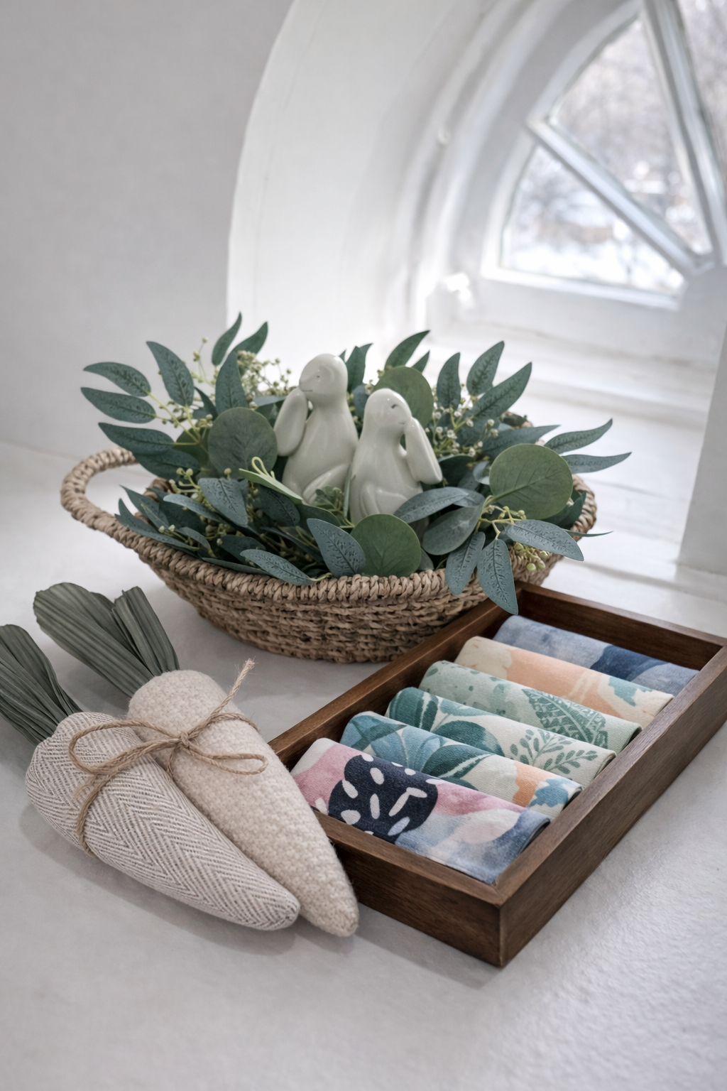 Build Your Box with the Scalloped Woven Basket