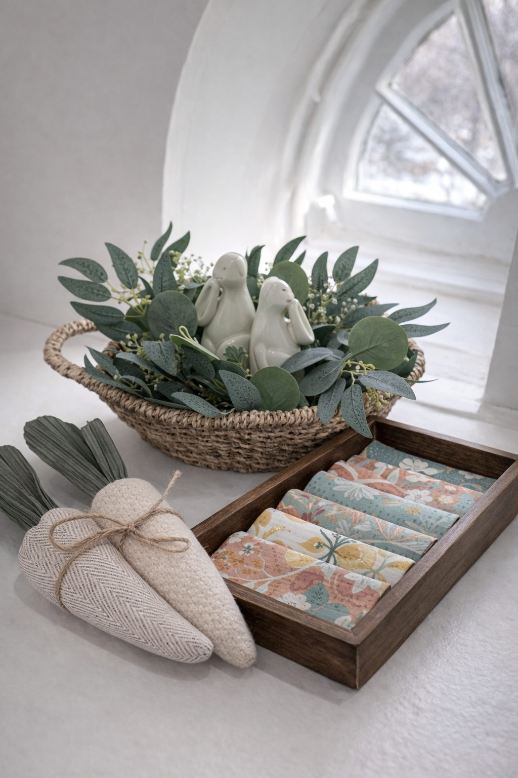 Build Your Box with the Scalloped Woven Basket
