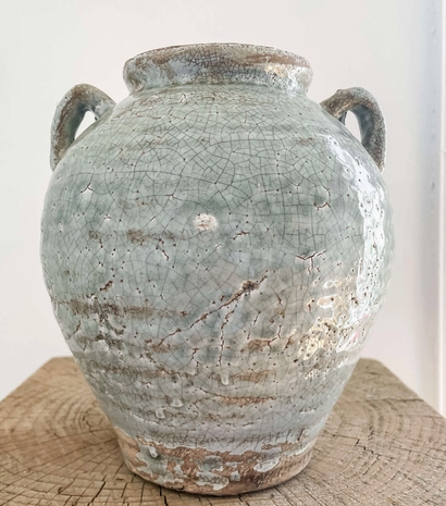 Build Your Box with a Vintage Ceramic Vase – Dusty Blue